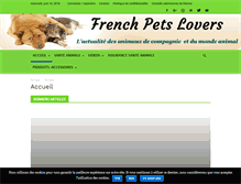 Tablet Screenshot of frenchpetslovers.com